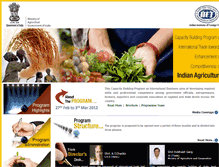 Tablet Screenshot of agritrade.iift.ac.in
