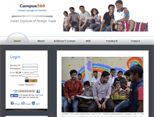 Tablet Screenshot of campus360.iift.ac.in